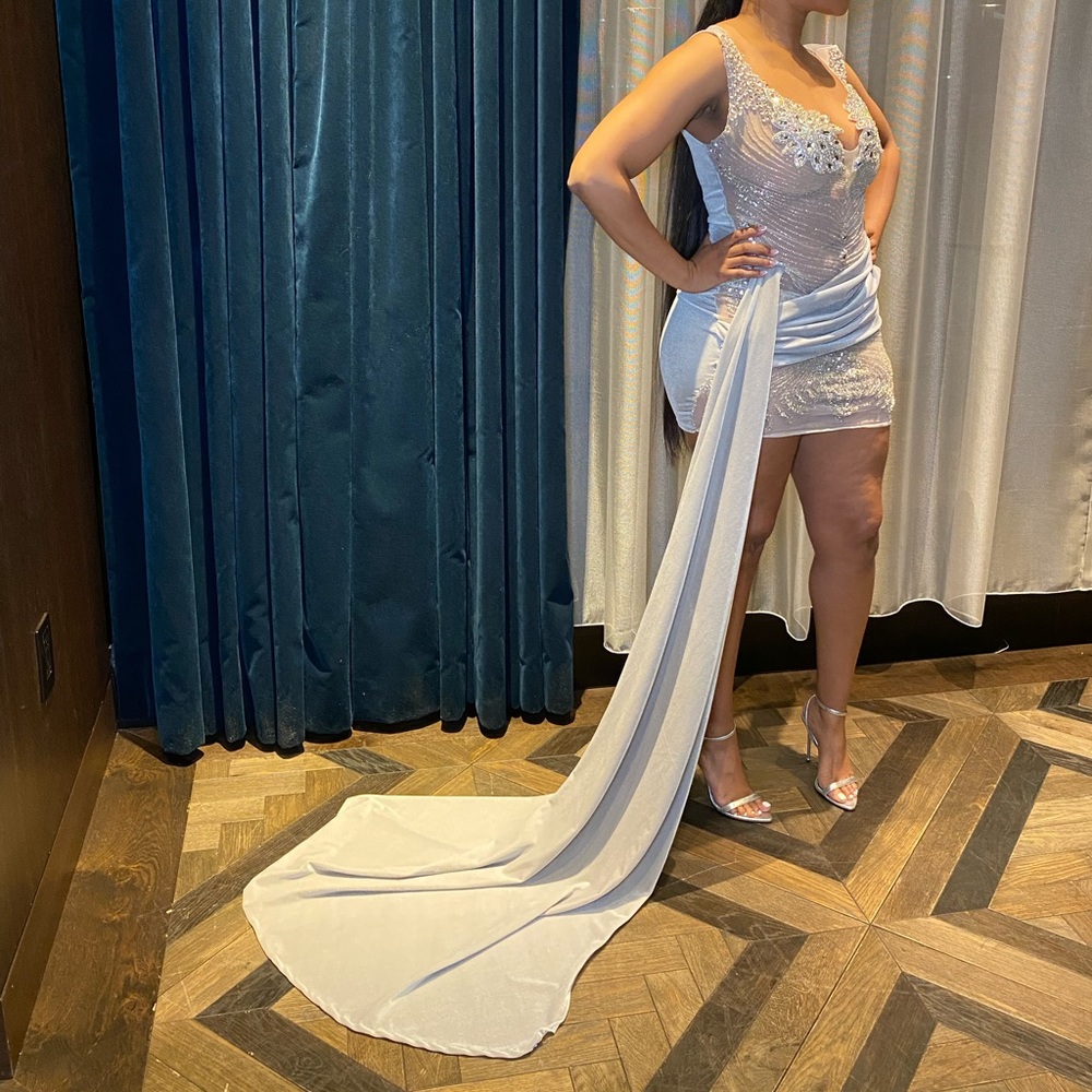 Milestone Birthday Silver Dress